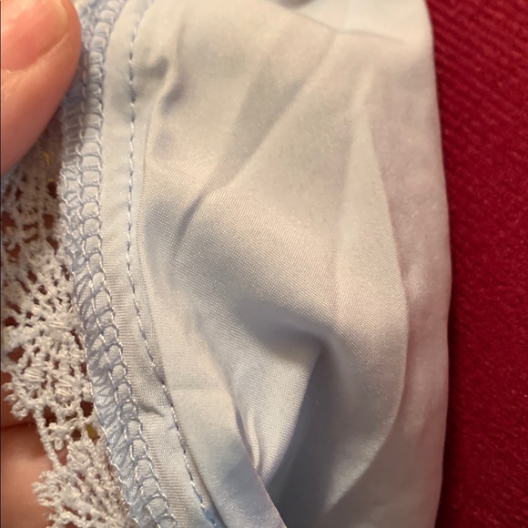 SHEIN Frenchy Swiss Dot Lace Panel Blouse - Picture 7 of 17